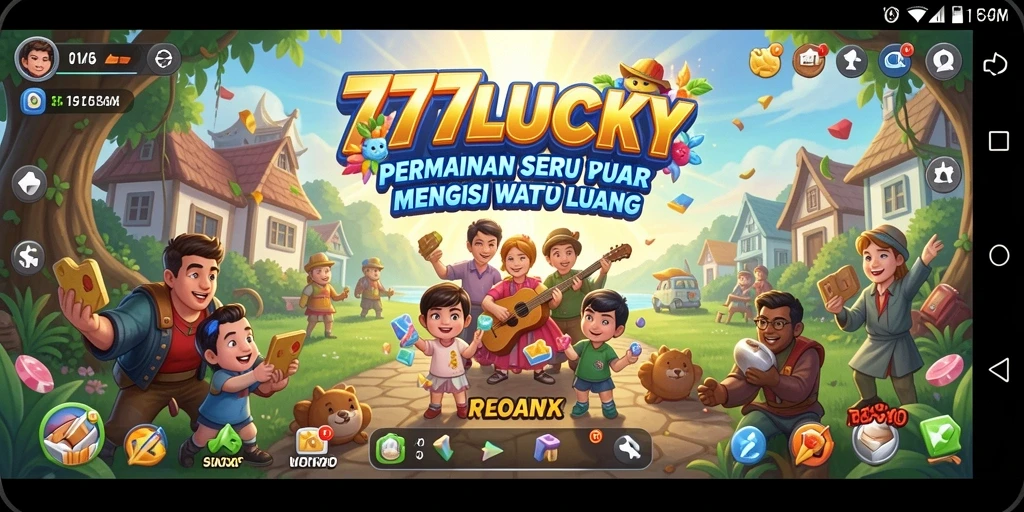 Screenshot gameplay <strong>777LUCKY</strong> yang seru dan penuh warna.