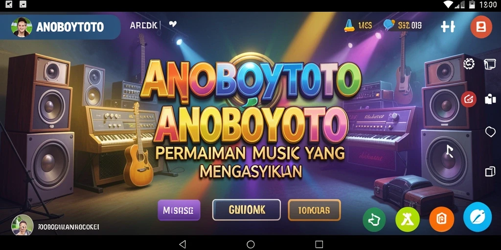 Screenshot ANOBOYTOTO menunjukkan momen seru saat bermain musik.
