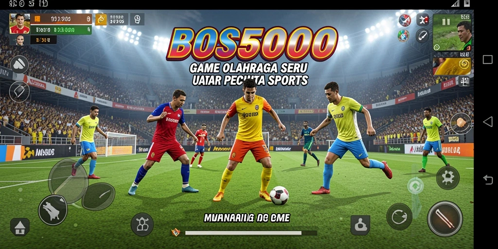 Tampilan gameplay seru dari BOS5000 dengan suasana olahraga nyata.