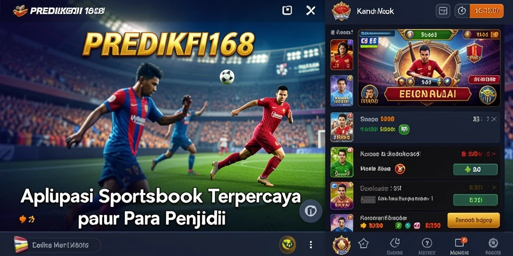 Tampilan menarik dari aplikasi PREDIKSI168 saat memasang taruhan olahraga.