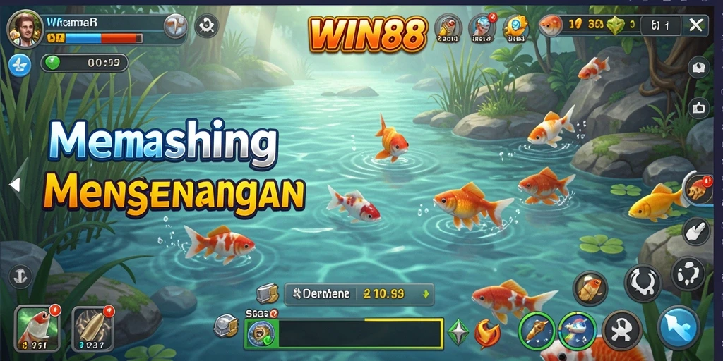 Tampilan screenshot <strong>WIN88</strong> yang menunjukkan keseruan gameplay memancing.